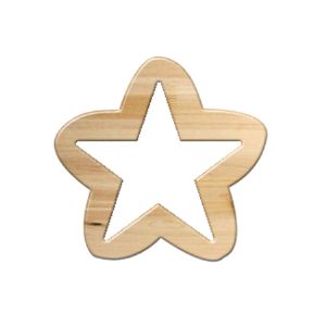 이니셜 쿠키체 두께 60x60x5mm 스타 미송패널