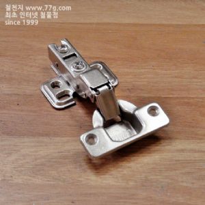 가구 스프링 댐핑경첩 110도 (반덮은) 77g(피스 포함)