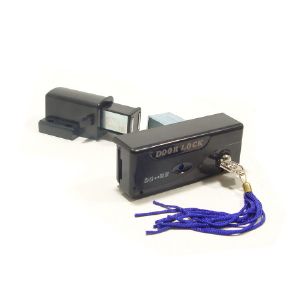 자석식 가구 유리문용 잠금장치겸 빳지링(좌측용파랑)