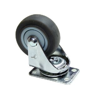 2인치 회색고무 저소음 베아링 회전