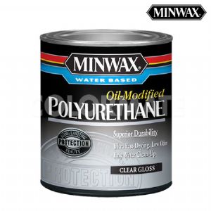 수용성 폴리우레탄 투명 보호코팅제 바니쉬 (실내용)(민왁스,U.S.A) 저광 1QT