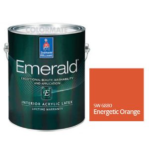 에메랄드 내부용 무광1GA(셔윈 윌리암스)SW 6880 Energetic Orange