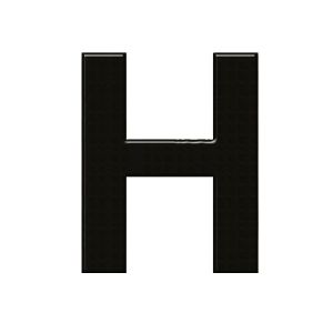 이니셜 쿠키체 두께 60x60x3mm H 월넛 