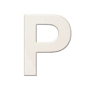 이니셜 쿠키체 두께 60x60x3mm P 화이트 