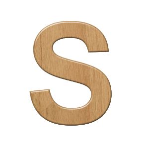이니셜 쿠키체 두께 60x60x3mm S 오크 