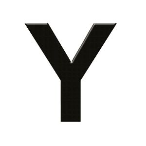 이니셜 쿠키체 두께 60x60x3mm Y 월넛 