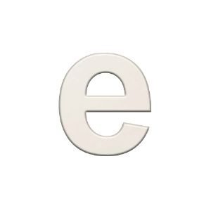 이니셜 쿠키체 두께 60x60x3mm e 화이트 