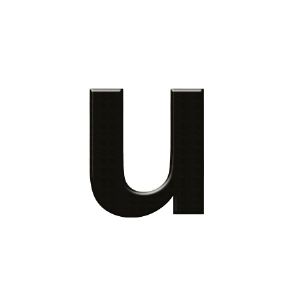 이니셜 쿠키체 두께 60x60x3mm u 월넛 