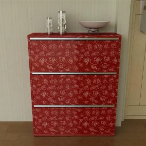 슬림 3단 신발장 깊이 230mm DIOS 레드