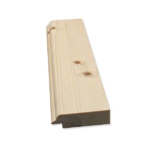 집성목 액자몰딩 단면(5mm턱) 101 폭 64mm 두께 18mm(03)(소나무) (820*0*0)(샌딩작업)(스테인   바니쉬 반광 주문색상 고객센터 접수요망)