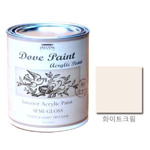 도브 페인트 무광 화이트크림 945ml