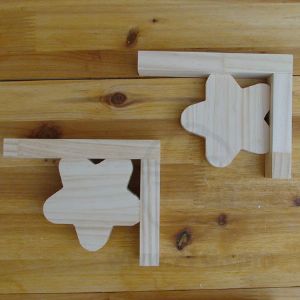 우드워커 원목까치발 2개 1조 스타 12x15cm