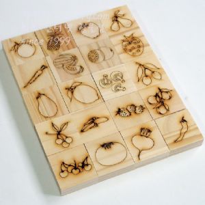 교육용 가베블럭 원목 과일＆채소 세트