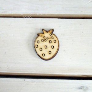 원목 포크아트 장식몰딩 딸기 1