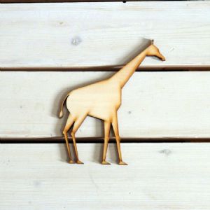 버닝아트 장식물 기린 W 130mm X H 145mm