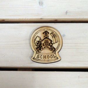 버닝아트 장식물 학교 W55mmXH65mm