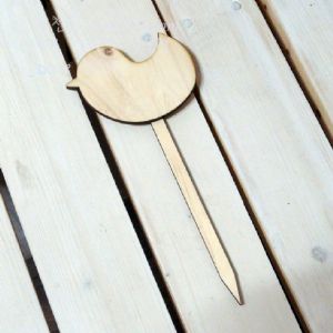 화분꽂이 네임픽 병아리