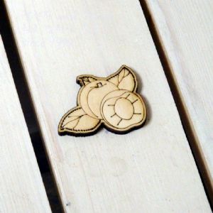 버닝아트 장식물 복숭아2 W50mmXH40mm
