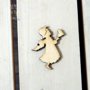 버닝아트 장식물 천사소녀2 W40XH52mm