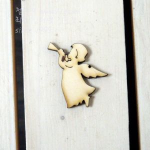 버닝아트 장식물 천사소녀3 W42XH52mm