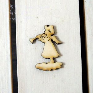 버닝아트 장식물 천사소녀6 W38XH52mm