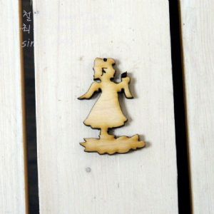 버닝아트 장식물 천사소녀9 W35XH52mm