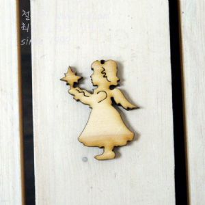 버닝아트 장식물 천사소녀10 W44XH54mm