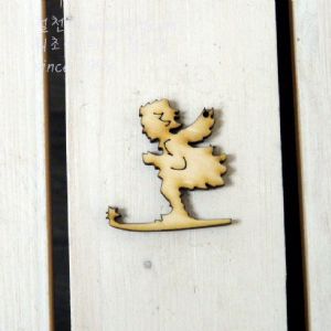 버닝아트 장식물 천사소녀11 W42XH45mm