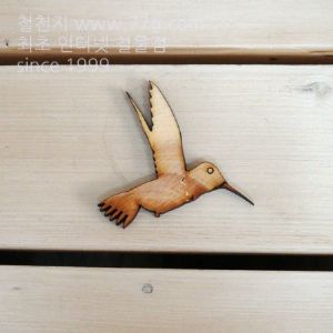 버닝아트 장식물 새6 W60XH60mm
