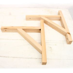 원목 까치발(삼나무) 선반 깊이425 높이450mm(기둥형)2개 세트