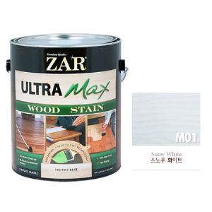 ZAR 울트라 맥스 친환경 우드스테인 250ml M01 스노우 화이트