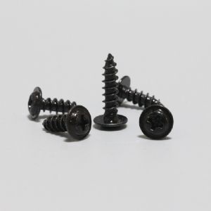 블랙 와샤형 둥근머리 피스 4x10mm (20개)