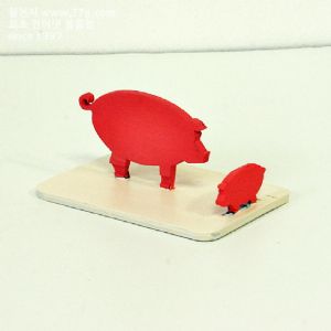 동물 핸드폰 거치대( 돼지 )