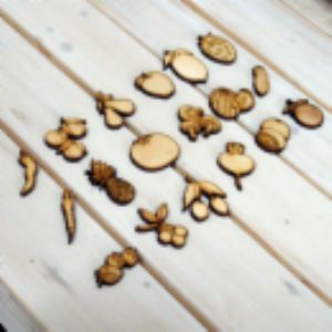 버닝아트 장식물 과일&채소