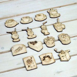 버닝아트 장식물 카페&음식