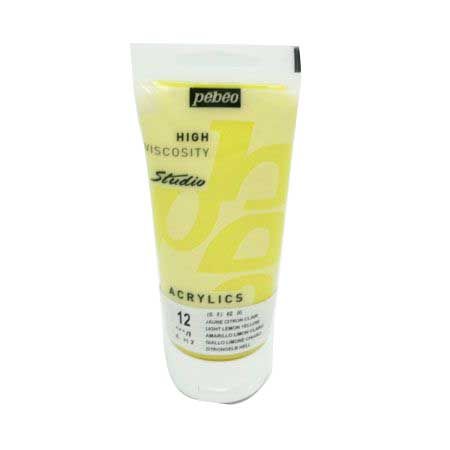 뻬베오 고점도 아크릴물감 (12) Light Lemon Yellow 100ml 1