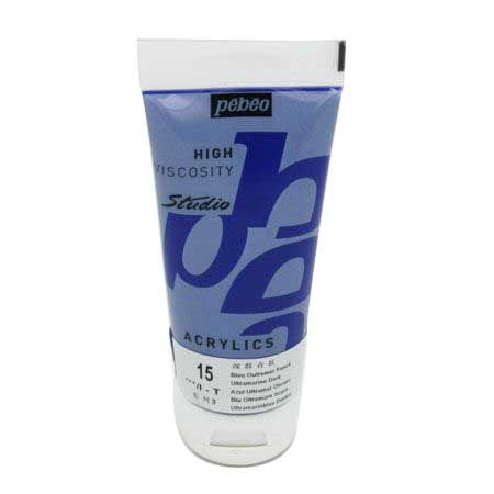 뻬베오 고점도 아크릴물감 (15) Ultramarine Dark 100ml 1