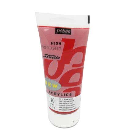 뻬베오 고점도 아크릴물감 (20) Quinacridone Scarlet 100ml 1