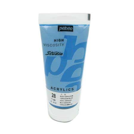 뻬베오 고점도 아크릴물감 (28) Cerulean Blue 100ml 1