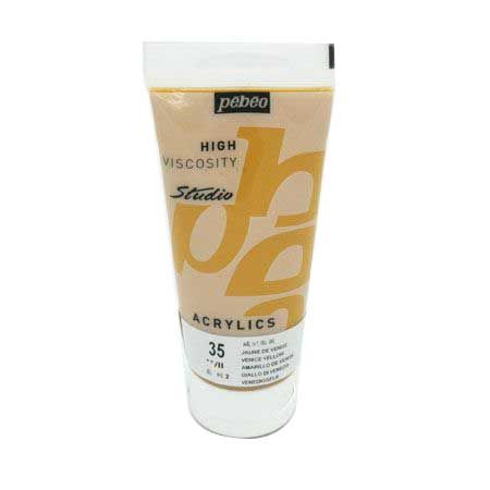 뻬베오 고점도 아크릴물감 (35) Venice Yellow 100ml 1