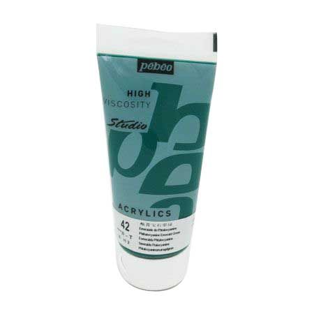 뻬베오 고점도 아크릴물감 (42) Emerald Green 100ml 1