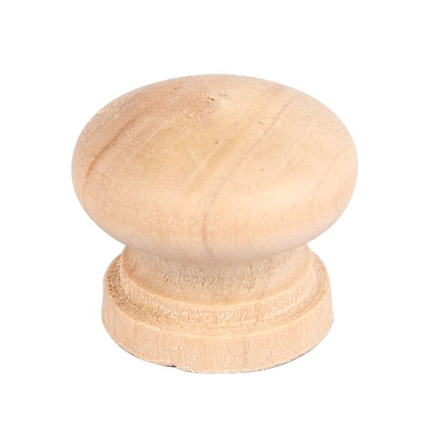 철천지 베이직 원형 1구 원목손잡이 나무 우드 싱크대 서랍장 가구 H21396 (23mm) 1