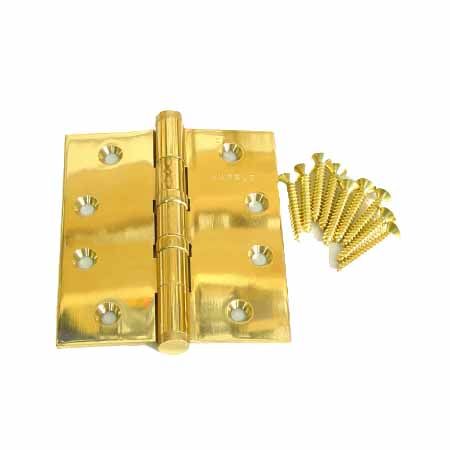 방문용 경첩 황동 고광택 3.5X4인치 (9211X624) 수입독일 2개 1조 1