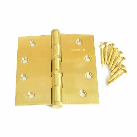 방문용 경첩 황동 광택 4X4인치 (9211X636) 수입독일 2개 1조 1