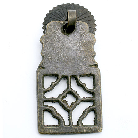 엔틱 고가구 사각 클로버 103 (순동) 34X63mm 1