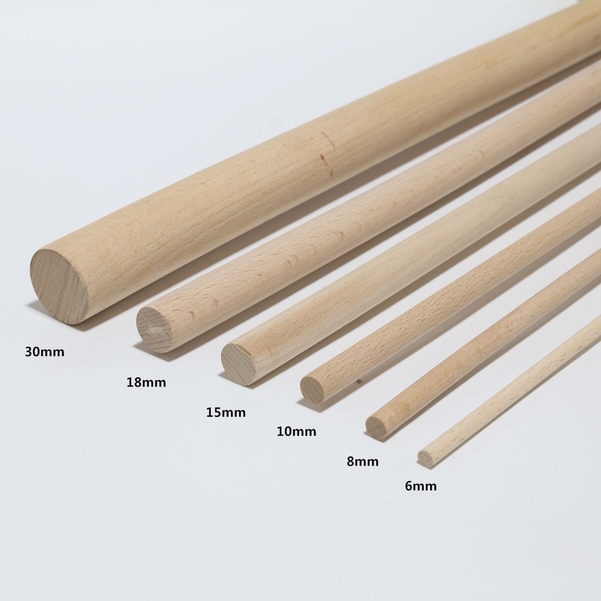 너도밤나무 목봉 8mmx1000mm 1개