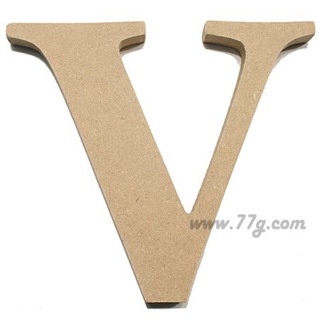 포크아트 (110x110mm) 알파벳 이니셜(initial) 영문 대문자 V 1