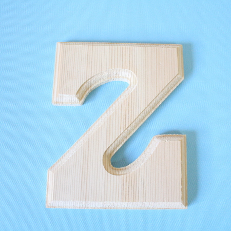 원목(150x150x14mm) 알파벳 이니셜(initial) 영문 대문자 Z 1