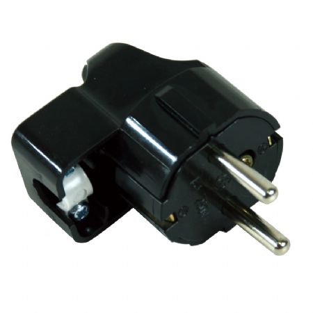 기억자 접지플러그 (검정) 1