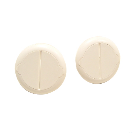 콘센트안전커버 접지 백색 2개 1